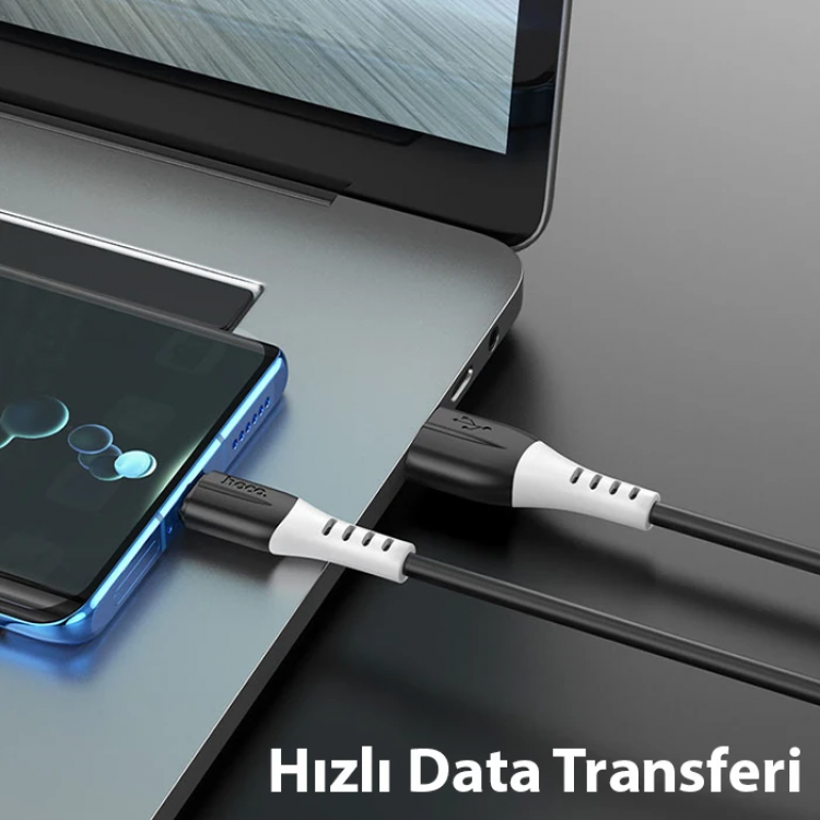HOCO X82 Type-C to USB 3A Hızlı Silikon Data ve Şarj Kablosu-(5775)