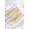 Pirinç Tel Sarma Model Gold Renk Kadın Bileklilk 5886