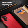 Dux Ducis SM Galaxy S23 Kılıf Mıknatıslı Cüzdanlı Deri Kılıf Hivo Series-(5775)