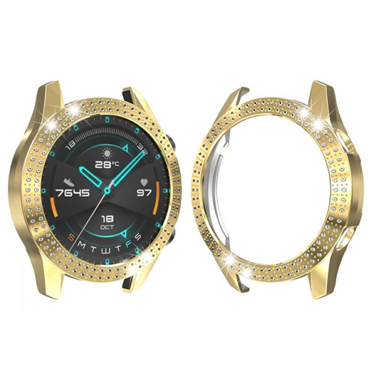 ALLY Huawei GT2 46mm Diamond Taş İşlemeli Bumper Kılıf-(5775)
