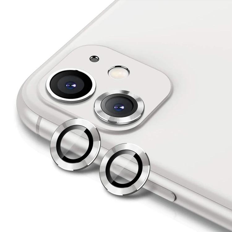 ALLY İPhone 11  6.1 3D  Metal Çerçeveli Kamera Lens Koruyucu-(5775)
