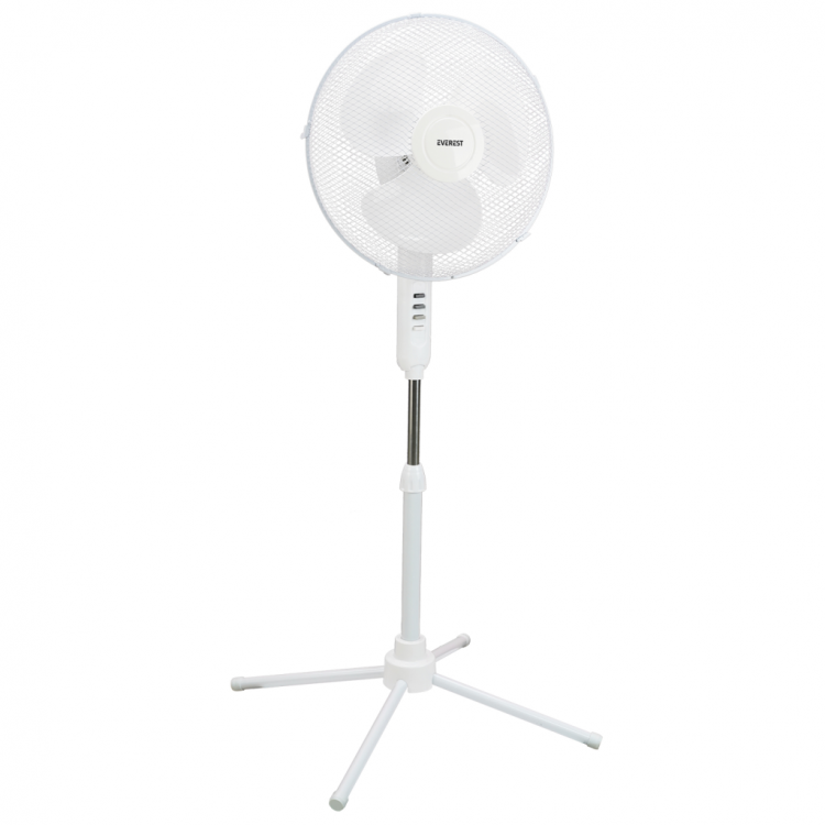 EVEREST FAN10 BEYAZ EcoWind 3 Kademeli Hız 40cm 3 Kanat Pervane ve Çerçeve 45W Otomatik Salınım Yükseklik Ayarlı Vantilatör(1923)