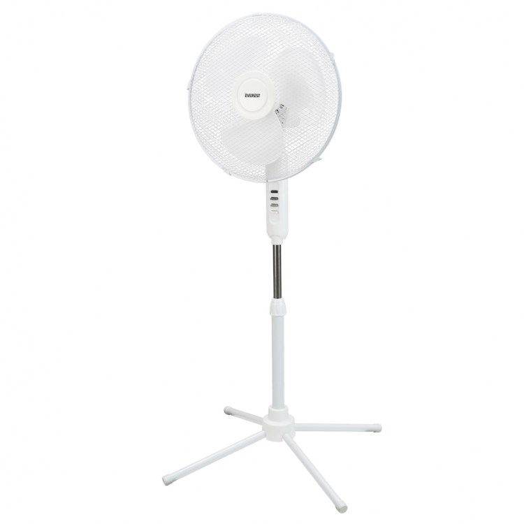 EVEREST FAN10 BEYAZ EcoWind 3 Kademeli Hız 40cm 3 Kanat Pervane ve Çerçeve 45W Otomatik Salınım Yükseklik Ayarlı Vantilatör(1923)