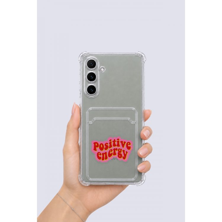 Samsung Galaxy A54 Kartlıklı Pozitif Enerji Desenli Kılıf
