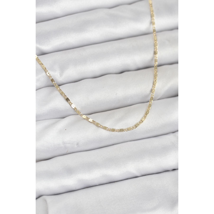 CM 14K Gold Renk Ezme Zincir Model 60 cm Kadın Kolye 5886
