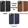 Dux Ducis iPhone 14 Pro 6.1 Kılıf Skin X2 Series PU Deri Manyetik Kapaklı Kılıf Magnetic Folio Case-(5775)