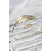 Pazu Bileklik Gold Renk Pirinç Yaprak Model 5886