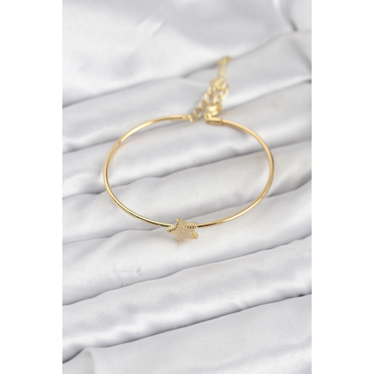 Yıldız Model Gold Renk Kadın Bileklik 5886