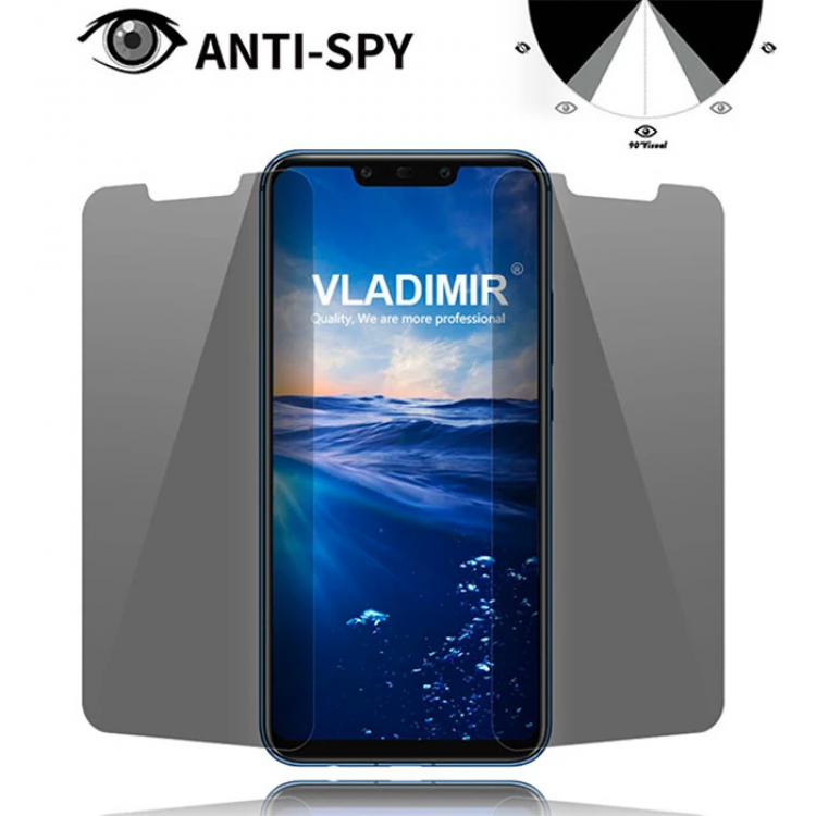 Xiaomi Mi Play 3D Privacy Gizlilik 3d Full Kırılmaz Cam Koruyucu Anti-Spy-(5775)