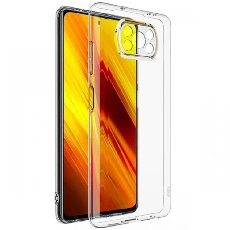 GOR Xiaomi Poco X3  Şeffaf Kamera Korumalı Ultra Slim Tpu Kılıf-(5775)