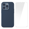 Baseus Liquid Silica Gel iPhone 14 Pro 6.1 Magsafe Silikon Kılıf + Tempered Ekran Koruyucu Set-(5775)