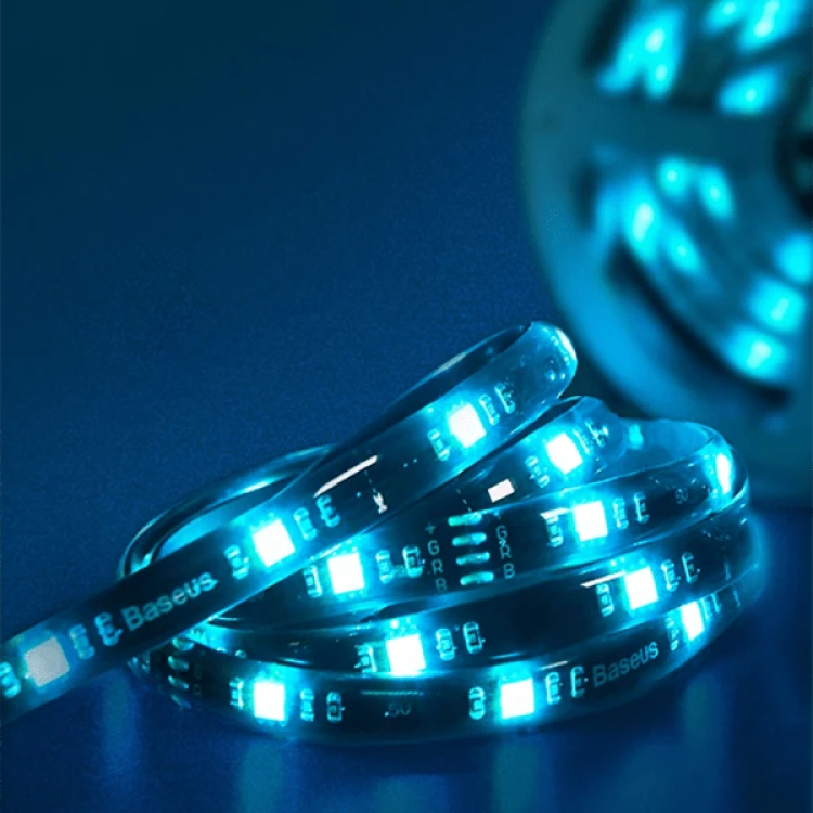 BASEUS Game Light RGB 5050 Esnek Oyuncu Pc LED Şerit Işık 5W15 m-(5775)