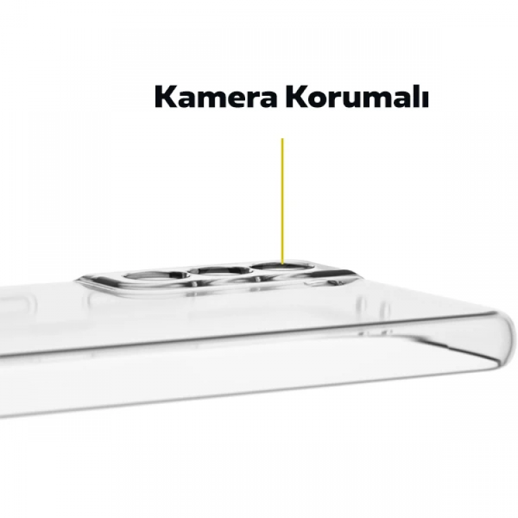 GOR Samsung Galaxy S21+ Plus Kılıf Kamera Korumalı Şeffaf Silikon Kılıf-(5775)