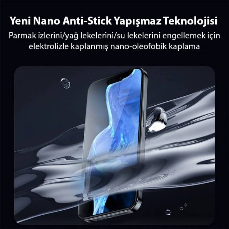 Ally iPhone 15 Plus Full Hd Kırılmaz Cam Ekran Koruyucu-(5775)
