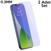 Baseus İPhone 12 PRO Max 6.7  0.3mm Antiblue Light Tempered Cam Ekran Koruyucu 2Adet-(5775)