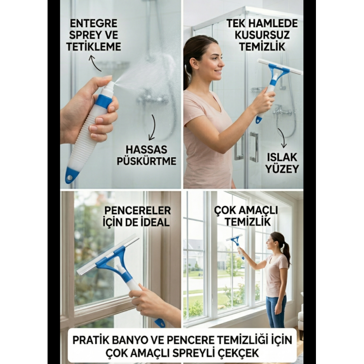 HBNET Pratik Sprey Mekanizmalı Cam Sileceği