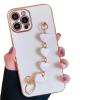 Ally iPhone 13 Pro Max 6.7inç Kılıf Kalp Bileklik Tutuculu Lüx Silikon Askılı Kılıf-(5775)