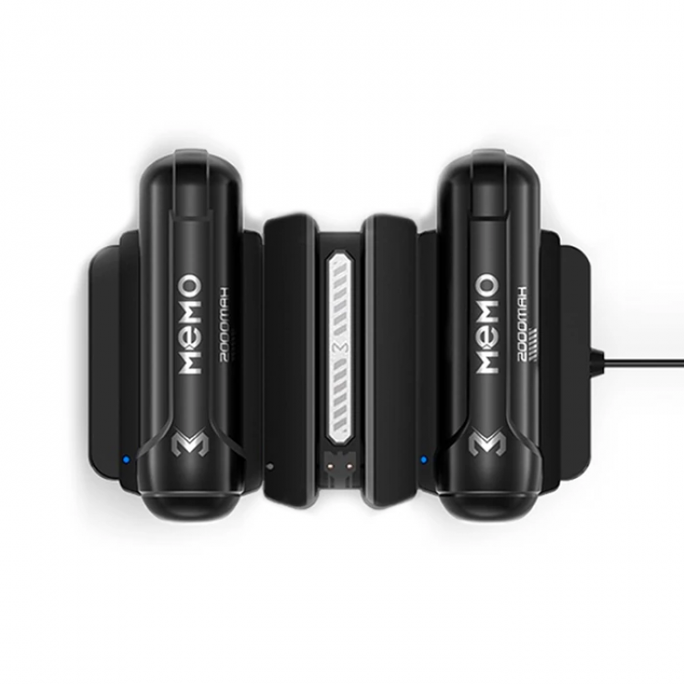 MEMO DL10 - CX12 Telefon Soğutucu Fan Batarya Şarj Paneli + 2 Yedek Powerbank-(5775)