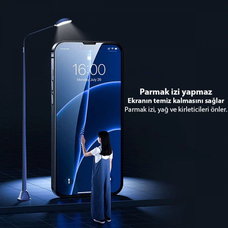 Baseus iPhone 13 Mini 0.23mm Full Kavisli Ekran Koruyucu Cam 2 Adet-(5775)