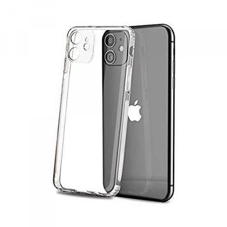 GOR İPhone 12 Pro 6.1 inch Kılıf Kamera Korumalı Şeffaf Silikon Kılıf-(5775)
