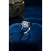 Ayarlamalı Silver Renk Metal Zirkon ve Kristal Taşlı Damla Model Yüzük 5886