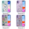 iPhone 12 Mini 5.4inç Kamera Korumalı Çiçek Desenli Silikon Kılıf-(5775)