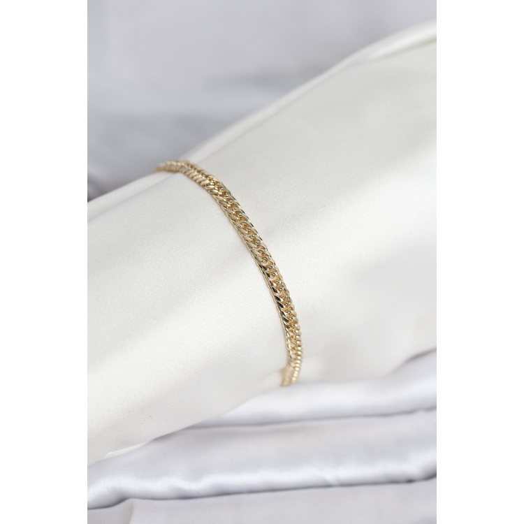 CM 14K Gold Renk Zincir Model Kadın Bileklik 5886