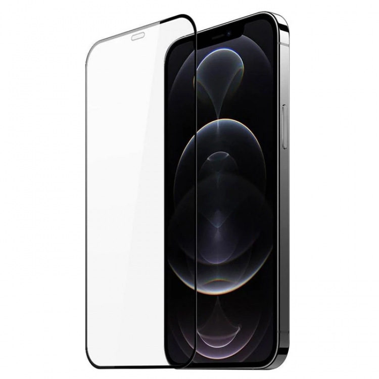 Dux Ducis iPhone 12 Pro Max 6.7inç Tempered Cam Ekran Koruyucu 10D Full Kaplama-(5775)