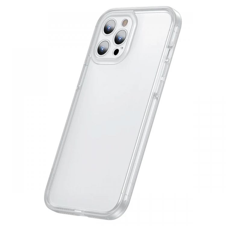 Baseus iPhone 12 Pro 6.1 Kamera Lens Koruyuculu Frame Kılıf-(5775)