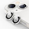 ALLY iPhone 14-14 Plus 3D Metal Çerçeveli Kamera Lens Koruyucu-(5775)
