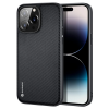 Dux Ducis Fino Serisi iPhone 14 Pro 6.1 inç Kılıf Premium Dokuma Silikon Kılıf-(5775)