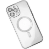 ALLY iPhone 12 Pro 6.1inç Renkli Kenar Lazer Çerçeveli Magsafe Uyumlu Silikon Kılıf-(5775)