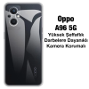 Ally OPPO A96 5G Kılıf Kamera Korumalı Ultra İnce Şeffaf Silikon Kılıf-(5775)