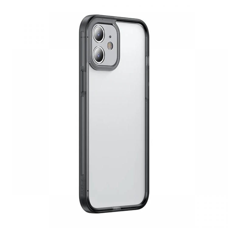 Baseus iPhone 12 6.1 Kamera Lens Koruyuculu Frame Kılıf-(5775)