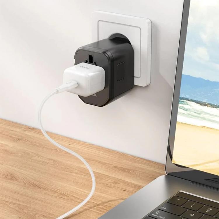 HOCO AC15 20W PD QC 3.0 Hızlı Şarj Universal Priz-(5775)