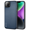 Dux Ducis Fino Serisi iPhone 14 6.1 inç Kılıf Premium Dokuma Silikon Kılıf-(5775)