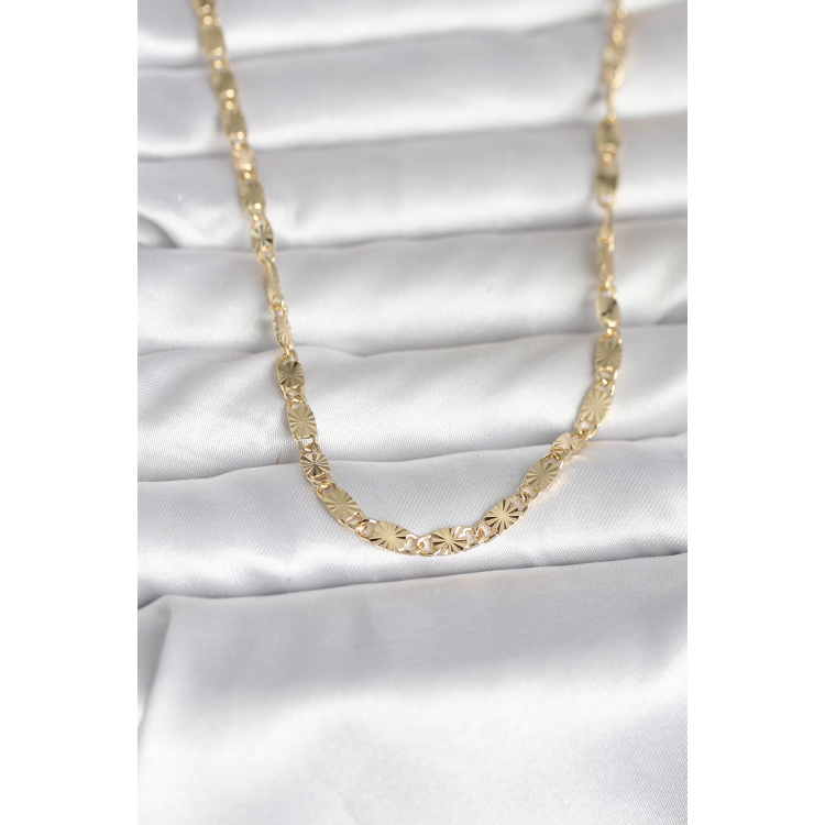 CM 14K Gold Renk Lazer Model 45 cm Kadın Kolye 5886
