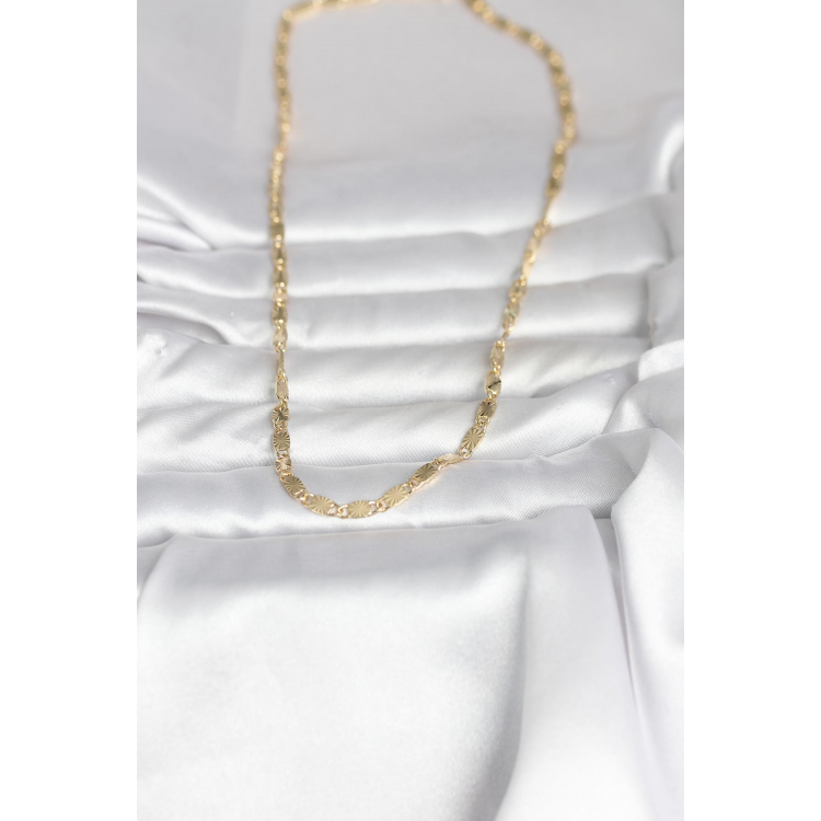 CM 14K Gold Renk Lazer Model 45 cm Kadın Kolye 5886