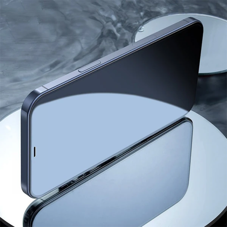 Baseus İPhone 12 Pro Max 6.7 0.3MM Full Anti Blue Light Tempered Cam Ekran Koruyucu 2Adet Set-(5775)