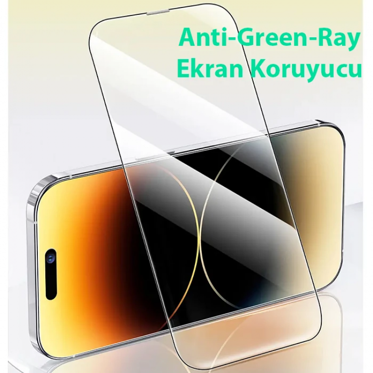 Baseus Corning iPhone 15 Full Koruma Eye-Protection Tempered Cam Ekran Koruyucu-(5775)