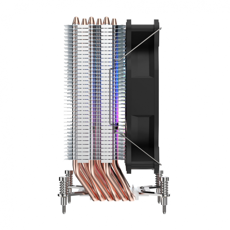 FSP NC5 ARGB 120mm CPU Kule Tipi Hava Soğutma Sessiz Çalışma Doğrudan Temas Tasarımlı 6 adet Bakır Isı Borusu (AMD AM4-AM5 ve INTEL Tüm işlemciler ile uyumlu)(1923)