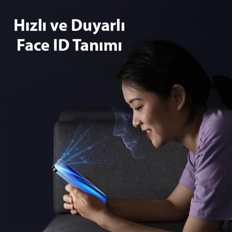 Baseus Crystal iPhone 15 Pro Privacy Full Koruma Tempered Cam Ekran Koruyucu-(5775)
