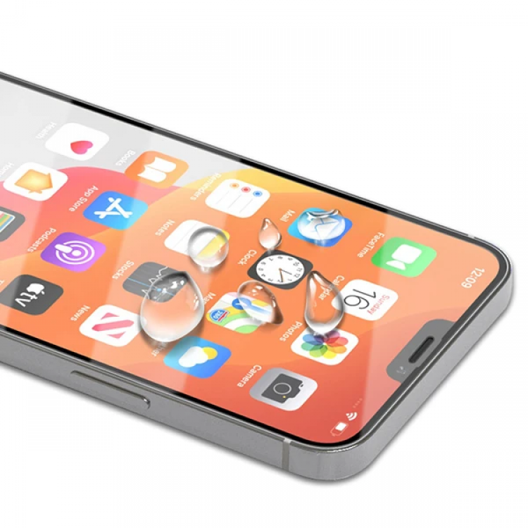 İPhone 12/ 12 Pro 6.1 Full Glue Tempered Cam Ekran Koruyucu Full Kaplama-(5775)