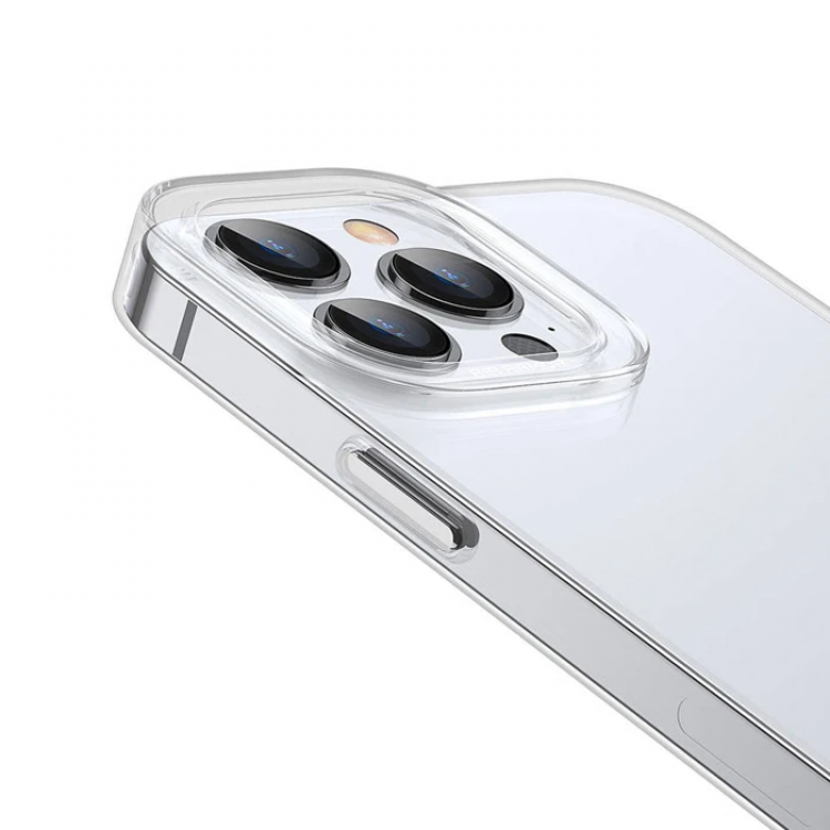 Baseus Simple Case iPhone 13 Pro İnce Silikon Şeffaf Kılıf-(5775)