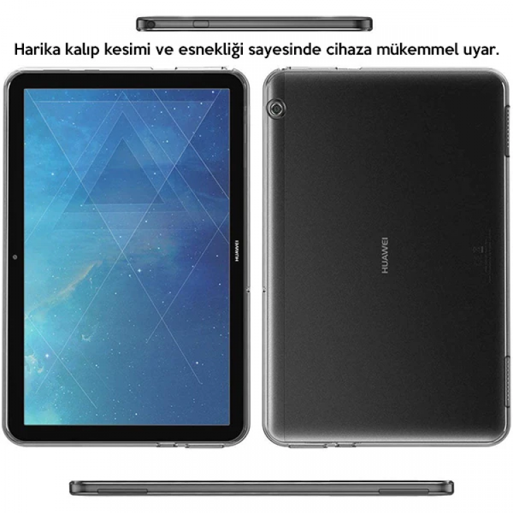 Huawei Mediapad T510.1 Şeffaf Tpu Soft Silikon Kılıf-(5775)