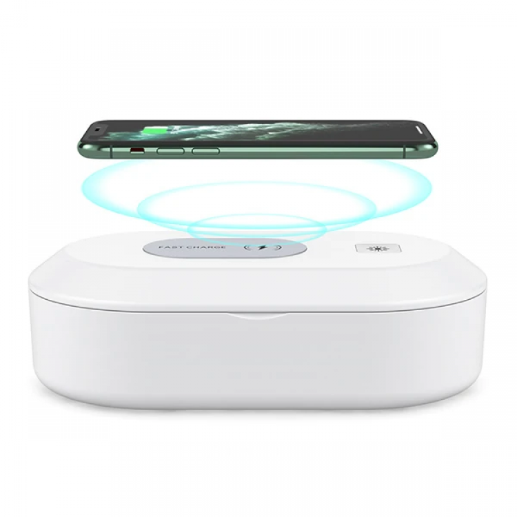 ALLY 15W Hızlı Kablosuz Wireless Şarj+Ultraviyole Sterilizer- Uv box-(5775)