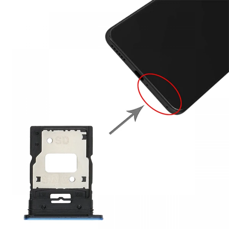 Xiaomi Mi 11 Lite Sim Hafıza Kart Kapağı Tutucu-(5775)