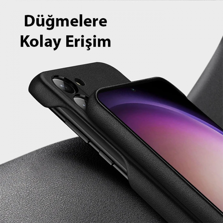 Dux Ducis SM Galaxy S23 Plus Grit Series PU Premium Kılıf-(5775)