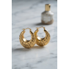 316L Çelik Gold Renk Bohem Halka Model Küpe 5886