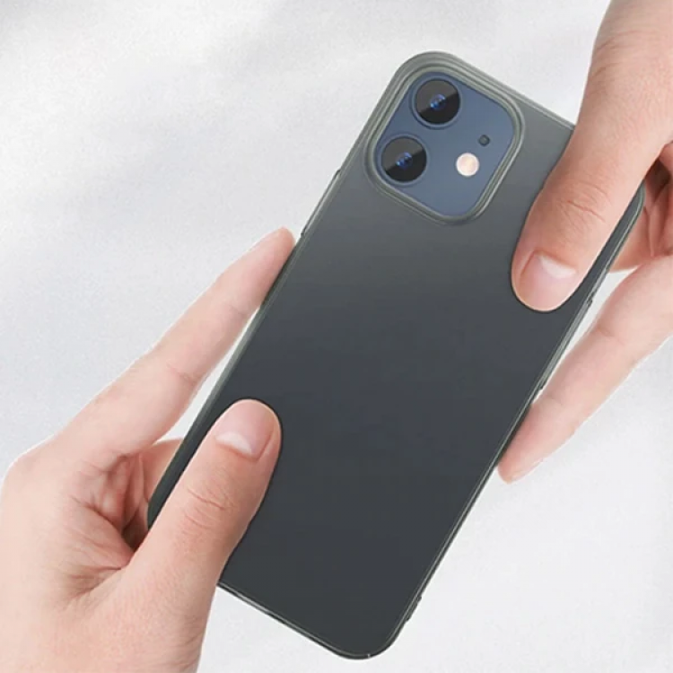 Baseus İPhone 12 Mini 5.4 Comfort İnce Şeffaf Kılıf Matte PP Kılıf-(5775)